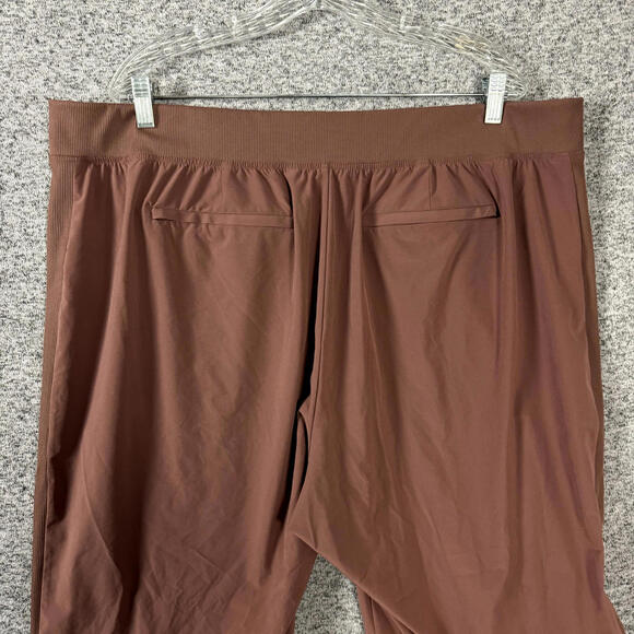 Athleta Women's Plus Size 22 Terracotta Red Polyester Brooklyn Ankle Pants - Picture 4 of 11